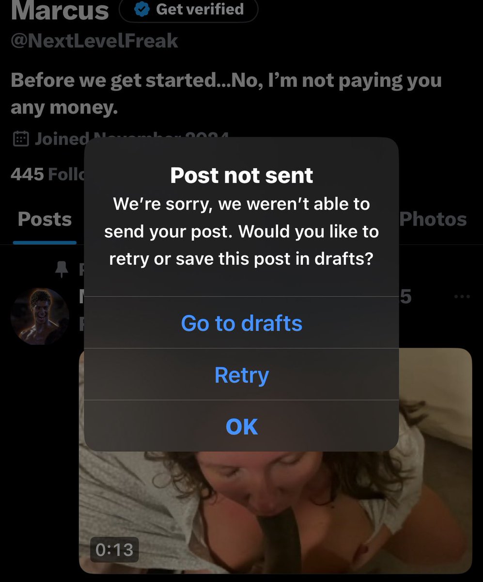 NextLevelFreak's tweet image. 🤷🏾‍♂️I’ve been trying to post new videos for y’all  but twitter keeps hitting me with this