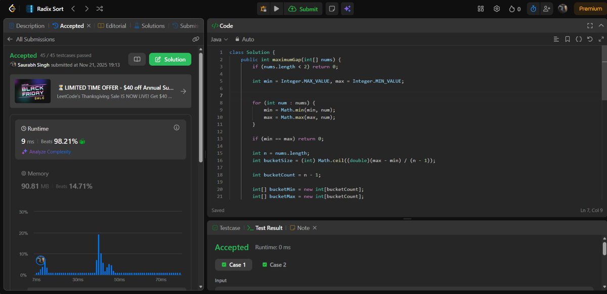 SaurabhSin8534's tweet image. 🎯DAY 80 of #100DaysOfCode 

&amp;gt; Solved 2 medium questions of @LeetCode  Of redix sort .

&amp;gt;Completed the web technology project (html,css,js) as the 3rd sem final project 

🖥️💻Now , final exam will be in dec so , it&apos;s coding time 😀

#WebDevelopment #buildinpublic 
#LearnInPublic