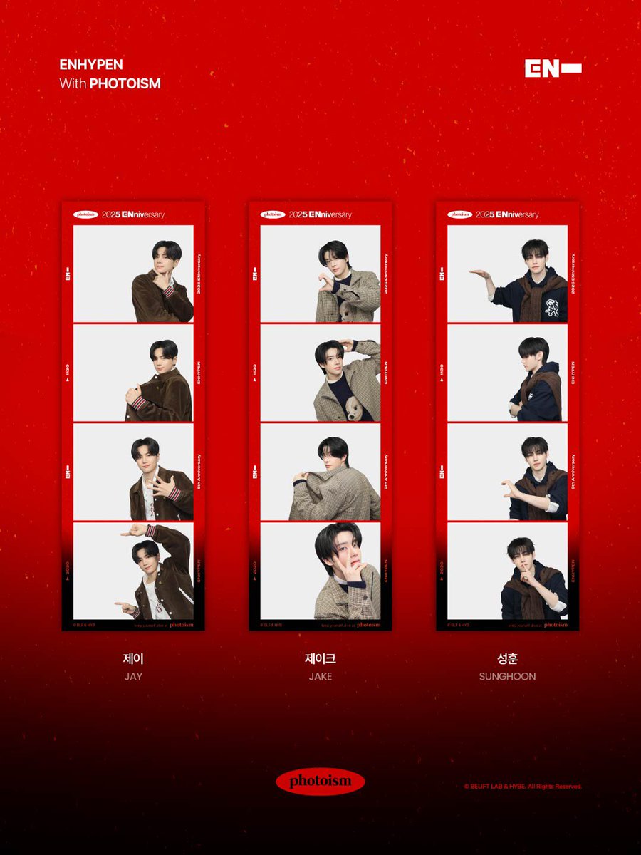 PhotoismJP's tweet image. PHOTOISM with ENHYPEN
ARTIST FRAME OPEN ! 

「ENHYPEN」のデビュー5周年を記念してアーティストフレームがオープン致します。

Photoism全店舗で撮影をお楽しみ頂けます！

📅 11月23日(日) ~
*  終了のお知らせまでフレームの撮影が可 能です。

* 「Gap Factory Store…