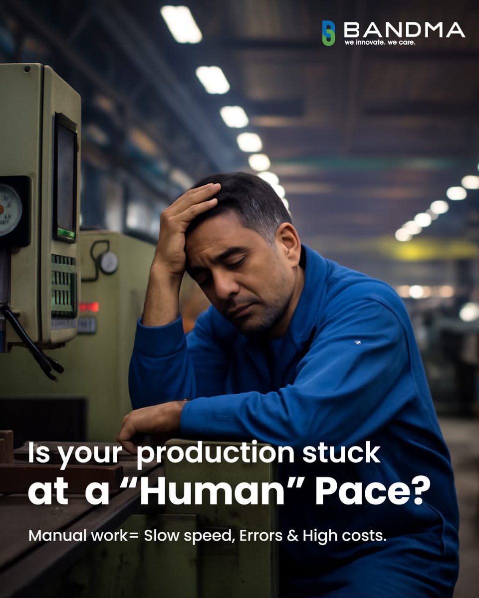 bandma_india's tweet image. Manual workload slowing your production?

Bandma’s automated packaging systems deliver speed, accuracy, and reliability, round the clock.
Don’t let manual work hold you back
.
.
.
#Bandma #PackagingSolutions #AutomationIndia #BandmaSalaam #ManufacturingGrowth