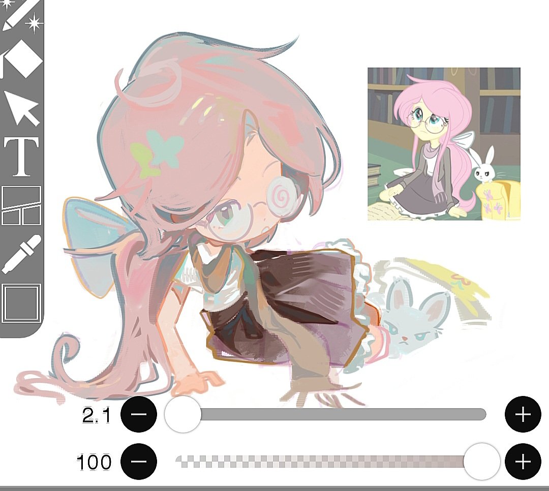 Pii_natsuuu's tweet image. #fluttershy fanart 🌧✨️