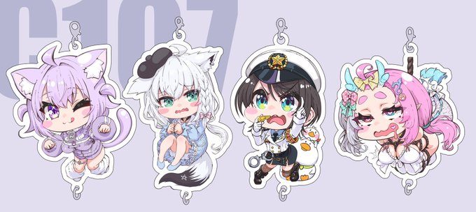 【告知】
C107連結アクキー4種の予約がメロンブックスにて始まりました‼️
どうぞよろしくお願いします🙇

https://t.co/sldd7L0u6H 