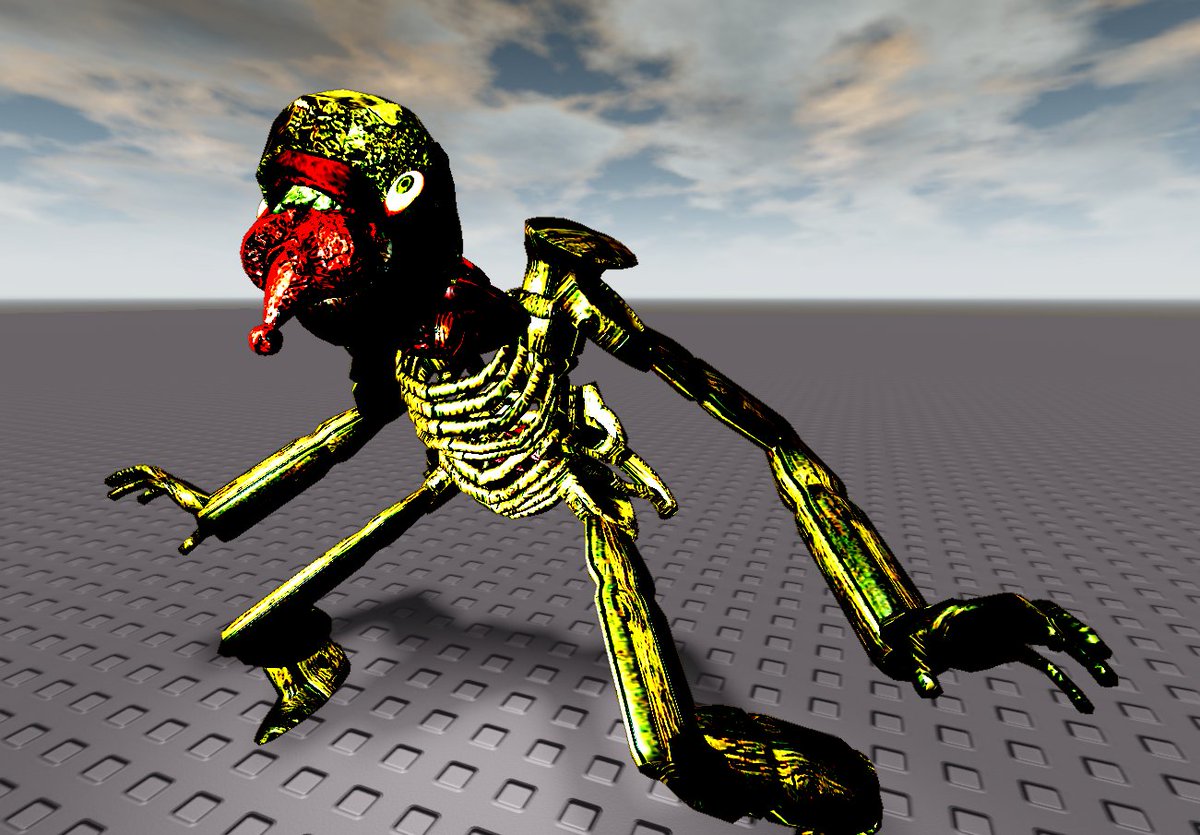 birchsearch's tweet image. wanted to make an infected/roamer design for if i ever got to create a horror-ish zombie survival game, turned out p nifty i think! :D
inspired by @y_llowfang&apos;s creature design posts and one of @PlasticSklyFish&apos;s games i&apos;m helping develop for! 

#robloxstudio #robloxbuild #roblox