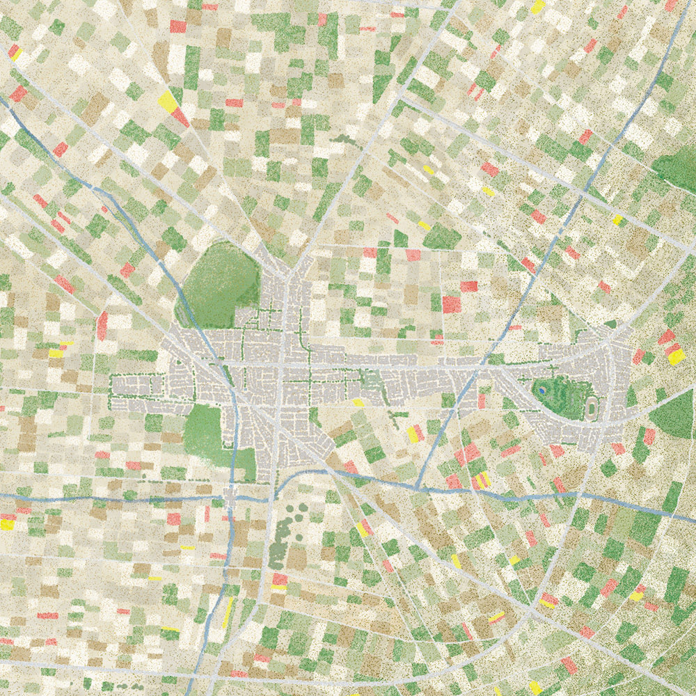 SHIBATA_Mami's tweet image. 干拓の島 / Reclaimed Island
海を締め切って陸に替えた島

個展「島を石の作法で描いてみる」より