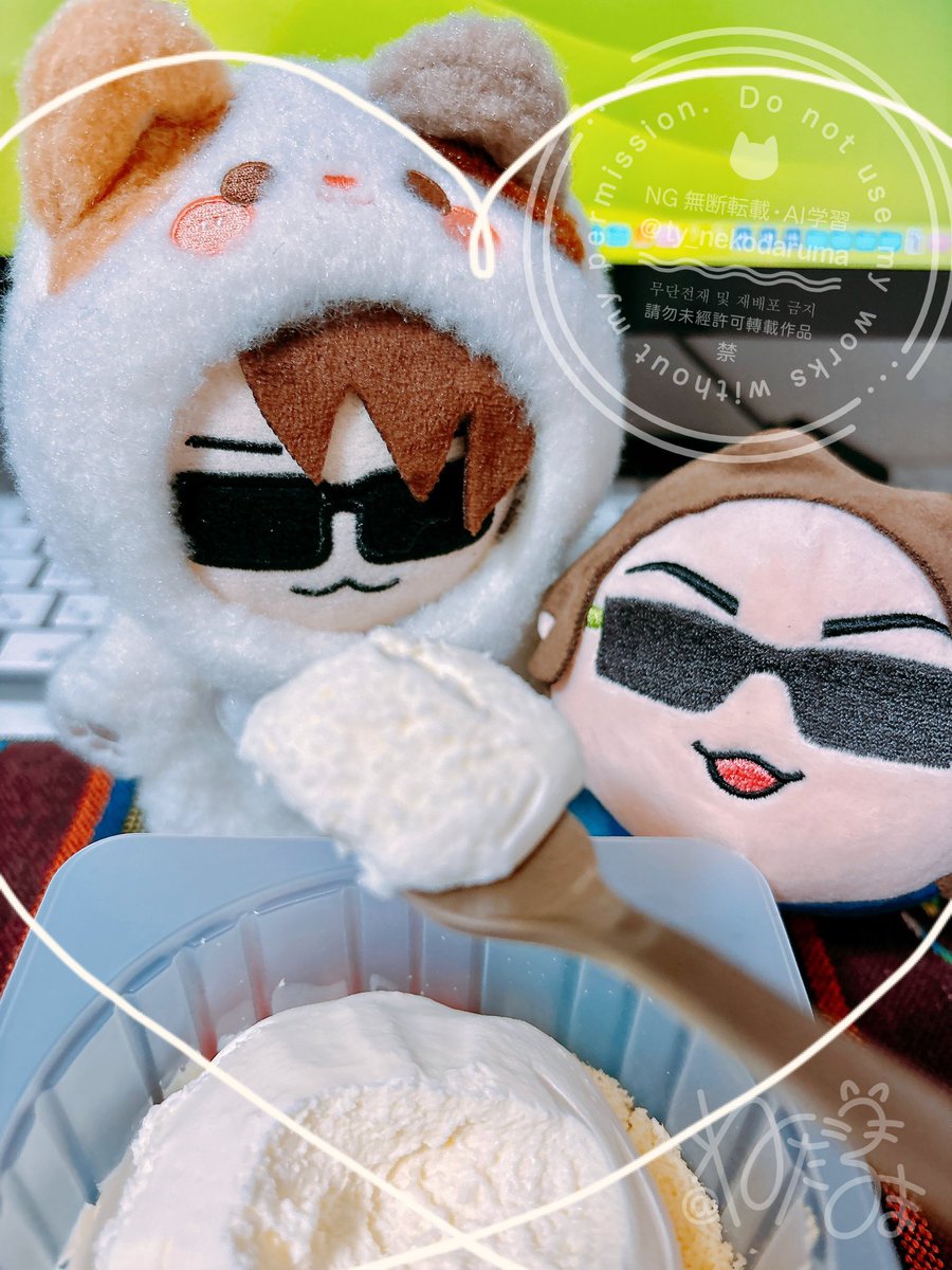 ty_nekodaruma's tweet image. いいふぶの日に50%増量の生クリームをどうぞ✨
#MSSPフォト
#MSSPぬいちゃん部