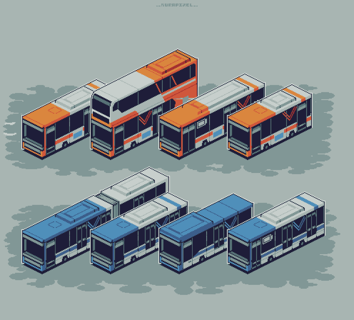 I want y'all to look at my Pixel Art Transjakarta Buses again 

I find it quite cripsy