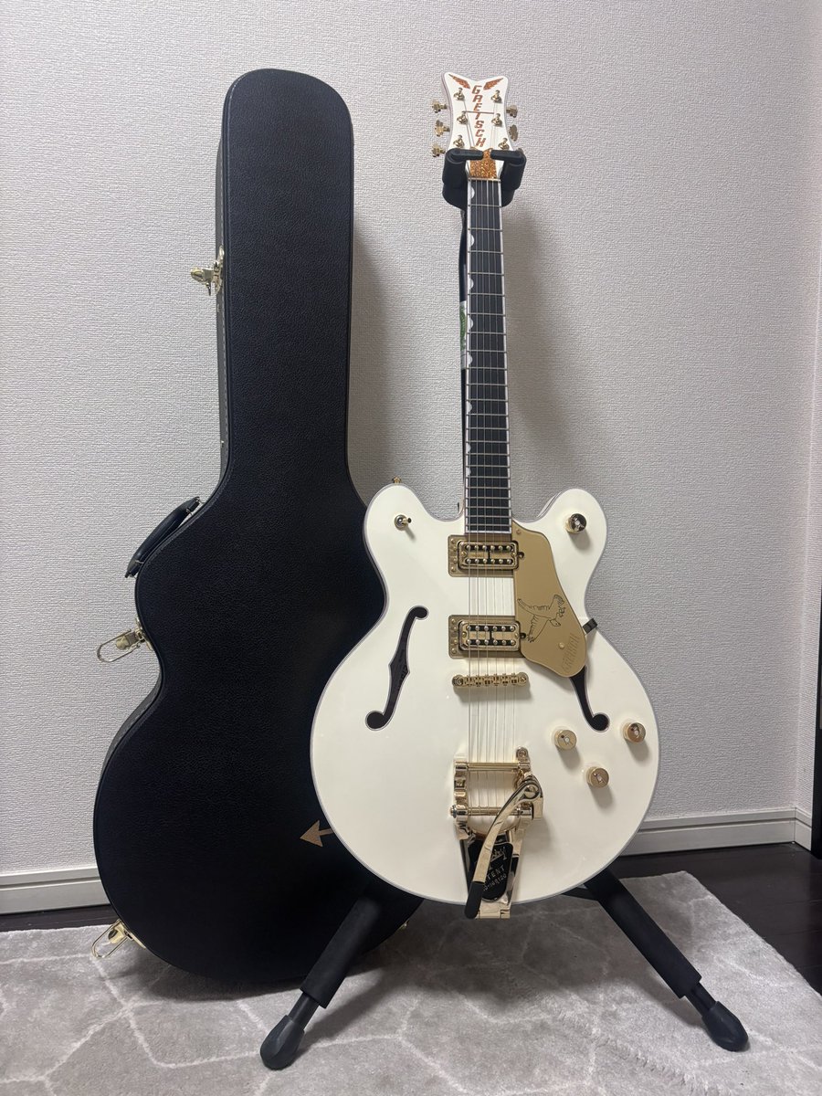 mayazono's tweet photo. Gretschのホワイトファルコン買っちった

アンプとの相性も良くてめちゃいい！
何より美しい〜！！

Dragonflyと共にたくさん愛でます🫶 https://t.co/DBFNyC5XvK