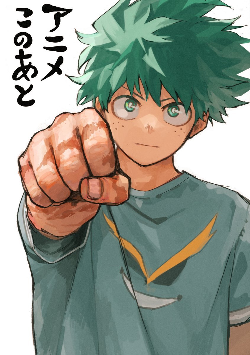 _OtakusBR's tweet photo. Ilustração do Midoriya Izuku (Deku) e Shigaraki Tomura de Boku no Hero Academia feita pelo Kohei Horikoshi. https://t.co/tiu33OPYCf