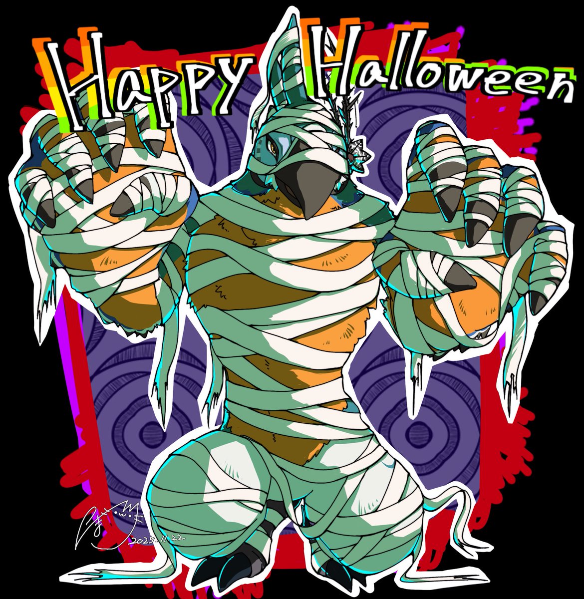 ShirahaseMaro's tweet image. 👻ハッピーハロウィン🎃（大遅刻）
カッシーワ「お菓子をくれないとイタズラしちゃいますよ？」