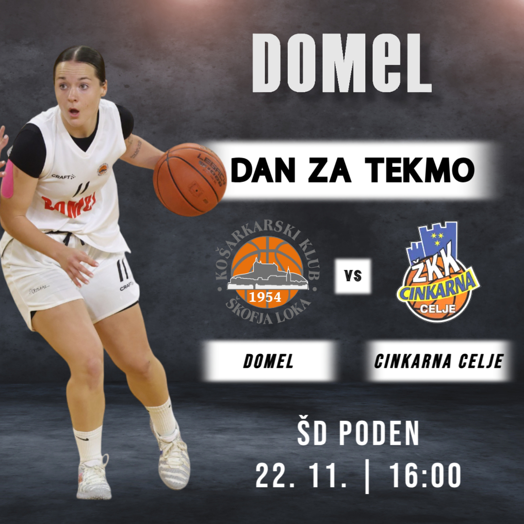 DANES V ŠD PODEN ⏳🏀

Naša dekleta članske selekcije Domel pričakujejo vodilno ekipo lige. Tekma se začne ob 16. uri!

Se vidimo na tribuni. 🥁📢

1. SKL za ženske | 7. kolo | ŠD Poden
DOMEL : CINKARNA CELJE (16.00)

#lthcastings #domel #ggd #difa #polycom #skofjaloka