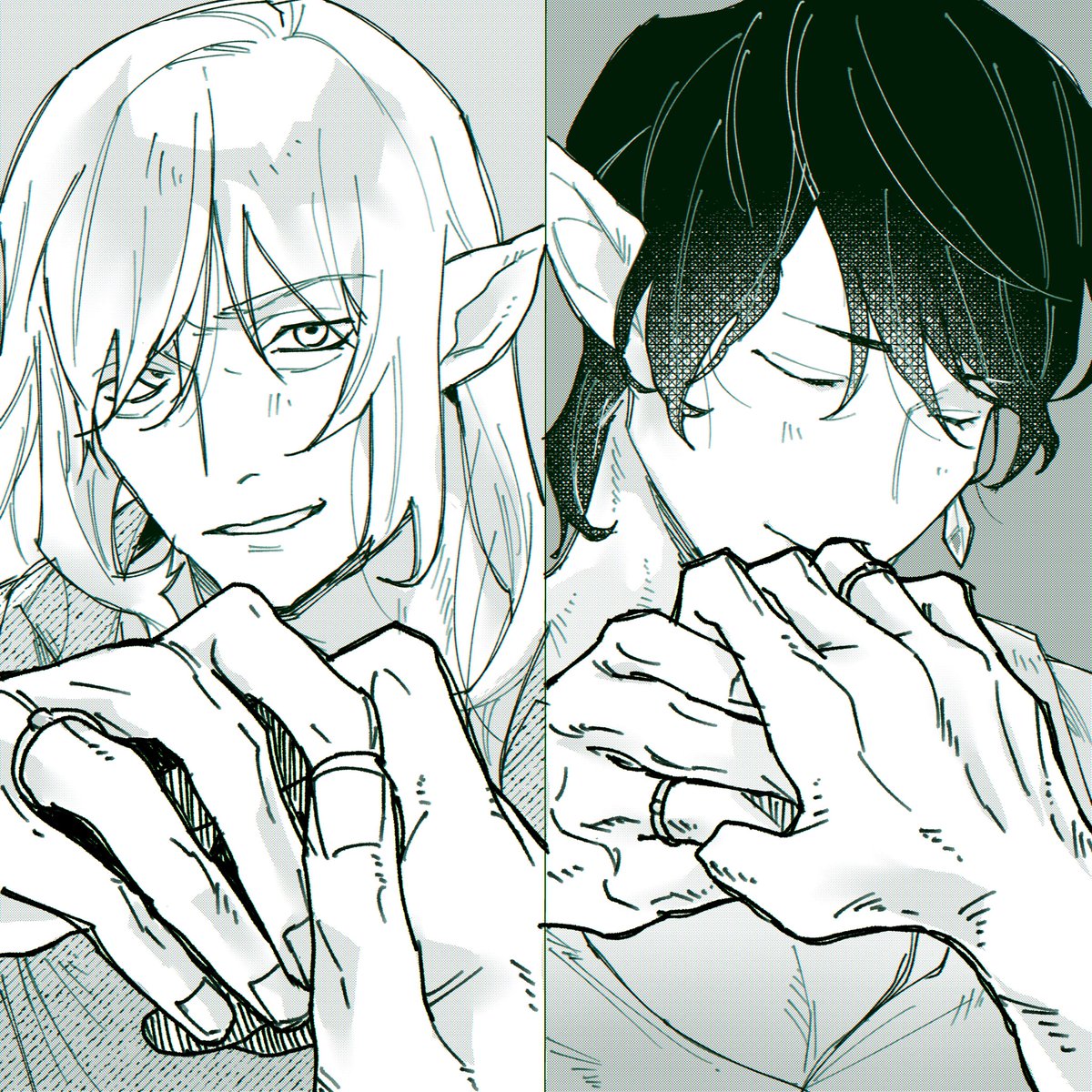 #merinien_week お題:指輪 🦊💍🐱