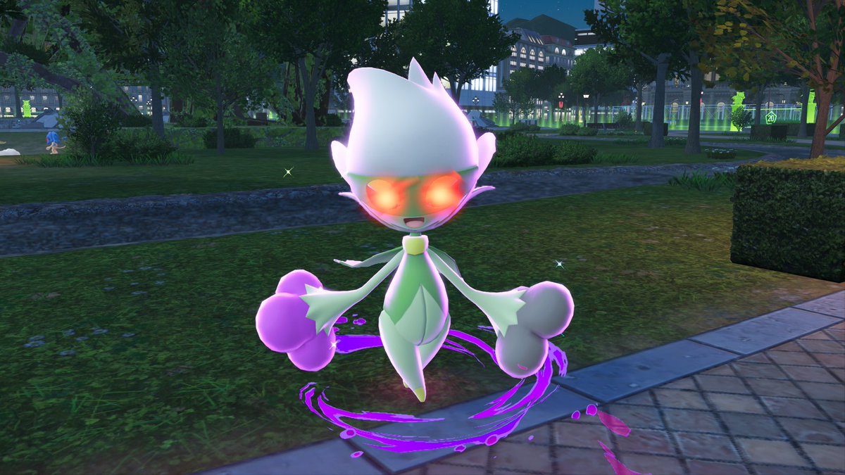 That1NikoShines's tweet photo. Was bench resetting for hours and got my target, Roserade, that happened to be an alpha! 
#ShinyPokemon #legendsZA #PokemonLegendZA https://t.co/Hn2V5w2Hfi