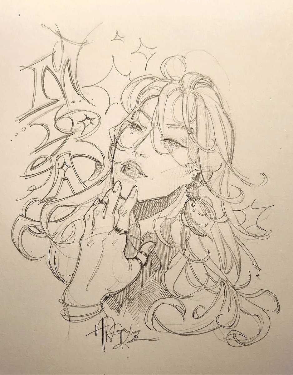 Masc mira 🤤🤤 I think this is my sign to start drawing bigger so I can add more details 💘