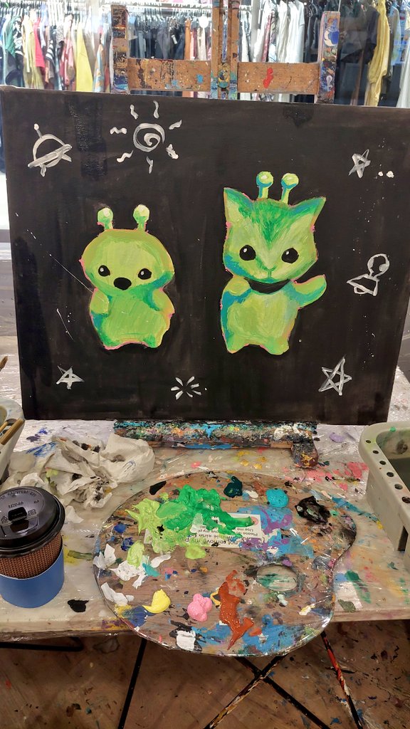 765Nanami's tweet image. Went art jamming today