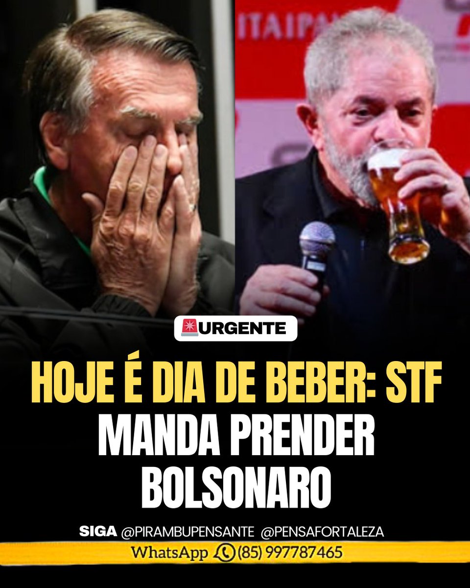 PirambuP's tweet photo. Bolsonaro foi preso hoje após decisão urgente do STF. A operação pegou o país de surpresa e já provoca uma guerra narrativa entre aliados e opositores. Enquanto a investigação aponta novos desdobramentos, o clima político ferve em Brasília. https://t.co/VCTKNnyLRN