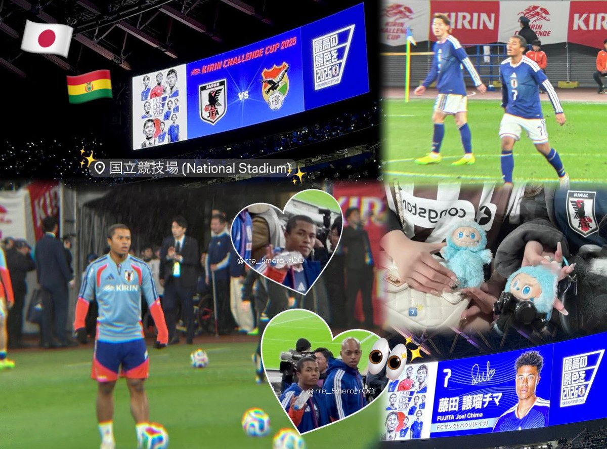 .⋆𝜗𝜚 ┈┈┈ ⋯ 𝟐𝟎𝟐𝟓.𝟏𝟏.𝟏𝟖 ⋯ ┈┈┈𝜗𝜚.⋆
ボリビア戦最高でした(՞⸝⸝o̴̶̷̥᷅ ̫ o̴̶̷᷄⸝⸝՞)و
新ユニ姿も見れて大満足⤴️💙
 #日本代表