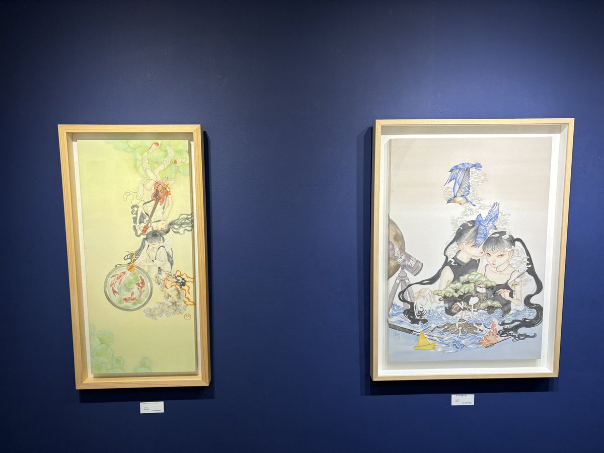 京橋八犬堂での佐久間友香さんの個展「& connect」を観てきました
