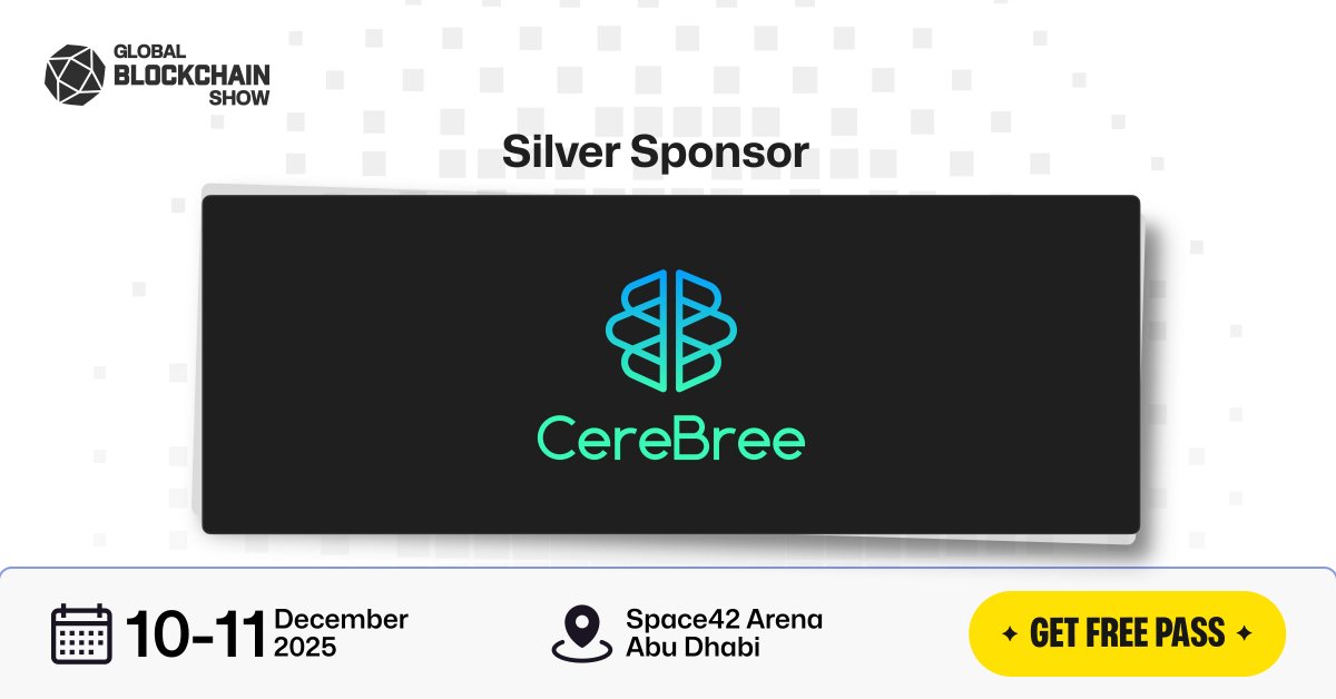 0xGBS's tweet photo. We’re excited to welcome @Cere_Bree as a Silver Sponsor at the Global Blockchain Show 2025!

CereBree is redefining what a life platform can be—bringing career development, education, health, and personal growth together in one intelligent, interconnected ecosystem. Instead of operating in silos, CereBree aligns every part of your journey: your career goals shape your learning, your health insights guide your workflow, and your skills open doors to personalized opportunities. ✨

Powered by cognitive AI infrastructure, CereBree helps individuals understand their strengths, make smarter decisions, and grow with clarity at every stage of life.

📅 Dec 10–11, 2025 | Abu Dhabi
🎟️ Get your free pass: https://t.co/FbFjUYDCpA

#GlobalBlockchainShow #GBS2025