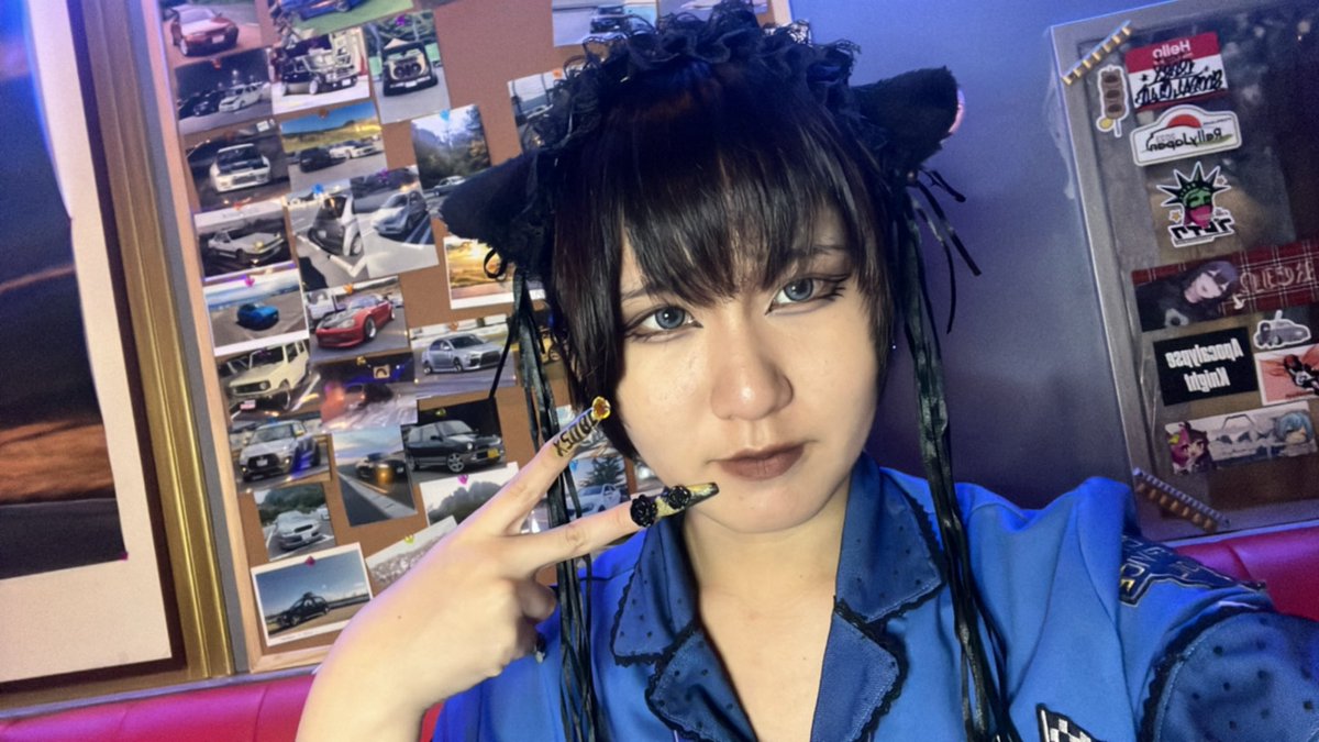 rb160_kiru's tweet image. おきゅいん！！今日はふうちゃんとおきゅいん！
22:00まではいるよん！GTR達見に行ってハイテンションのだめいどに会いにきてね✨
#RB160 #クルマ系コンカフェ #コンカフェ