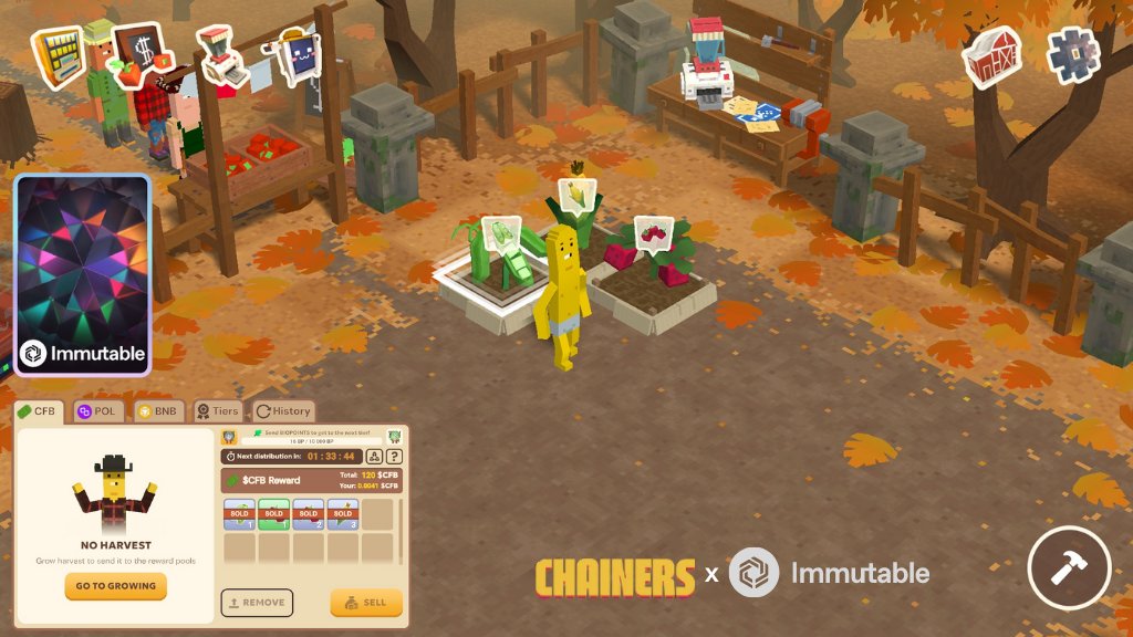 tsubasaP2E's tweet image. Farm, harvest, sell, earn and repeat !🌾

@ChainersGame  is an on-chain farming and crafting game powered by @Immutable