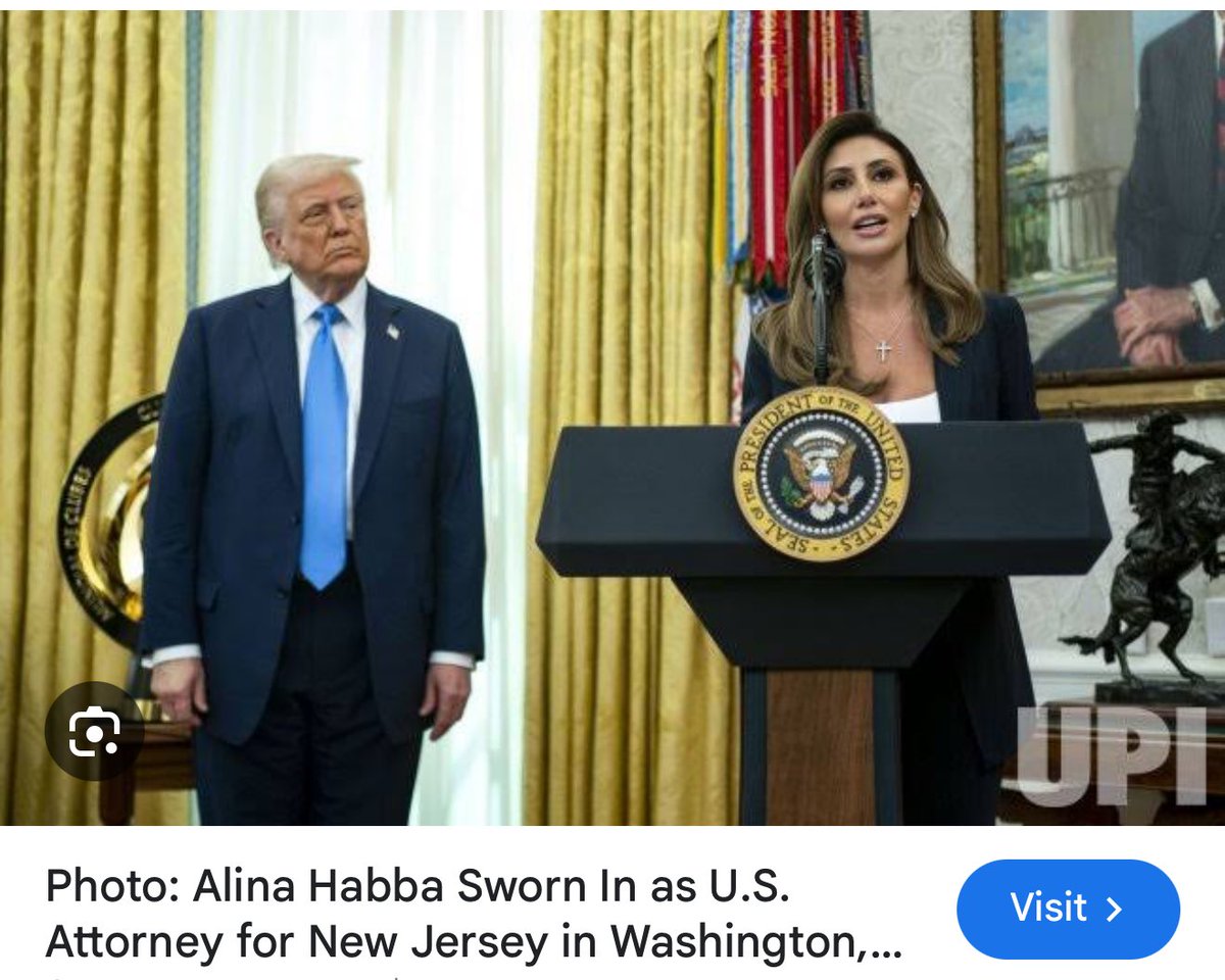 WHLeavitt's tweet image. The second Trump was at risk of being locked up, the Dems were out there saying they’d jail any attorney who dared defend him. Alina Habba showed incredible backbone and fought for him all the way to the end. 

Do you support Attorney Habba?

A. Yes
B. No