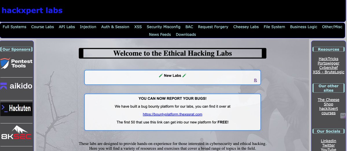 theXSSrat's tweet image. Come hack me ...
labs.hackxpert.com

I offer this for free &amp;lt;3 all of my labs, always - all 150 of them - my XSS playground - my new labs - my naked challenges

rattrack.thexssrat.com
ratpackpark.thexssrat.com
ratnews.thexssrat.com 

ALL FUCKING FREE! 

This is what it takes…