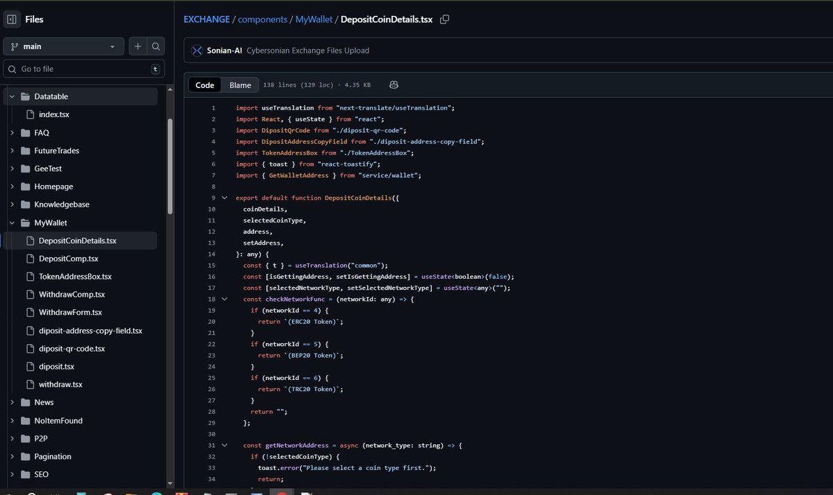 Sonian_ex's tweet image. We just uploaded a major update to GitHub -Cybersonian’s full wallet infrastructure is now live. Deposit modules, withdraw modules, QR code components, address copy fields, UI logic, and all core files are officially public. This is real transparency and real execution. No hidden…