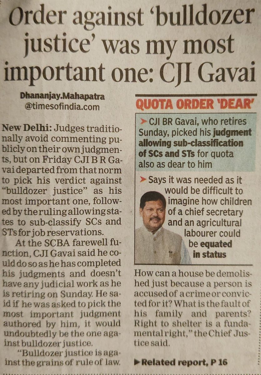 And not following that order seems to be the most important thing for the govts of the day