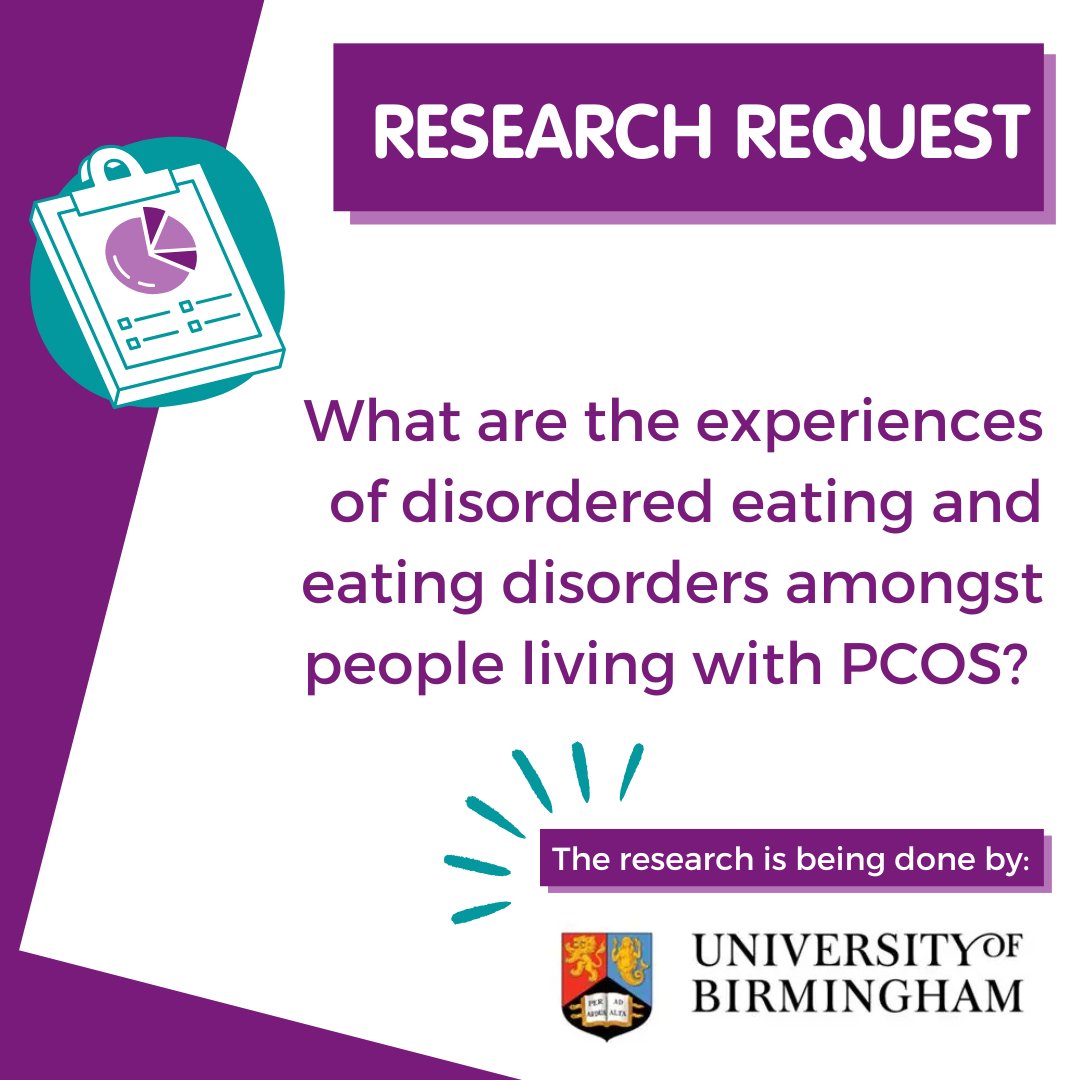 veritypcos's tweet image. 🟣 RESEARCH REQUESTS 🟣

Three studies, if you are interested, please head to: linktr.ee/veritypcos
🟣University of Sheffield: Fertility difficulties
🟣Kings College London: Sport and PCOS 
🟣University of Birmingham: Disordered eating
#pcos #pcosresearch #PCOS