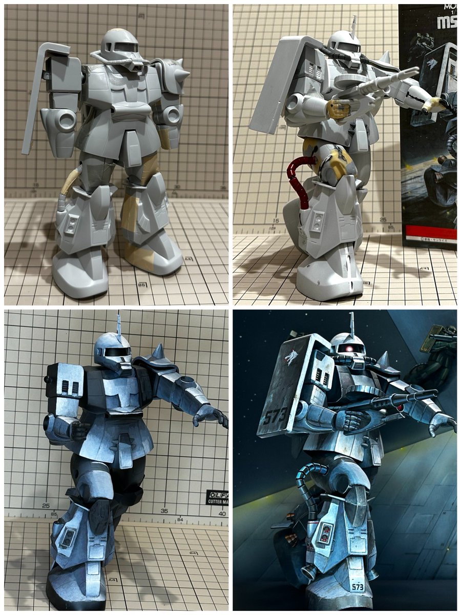 マーミット テペト星人 未塗装 灰色 スタイル改修や、細部のパーツもパッケージの印象に近づくよう変更や