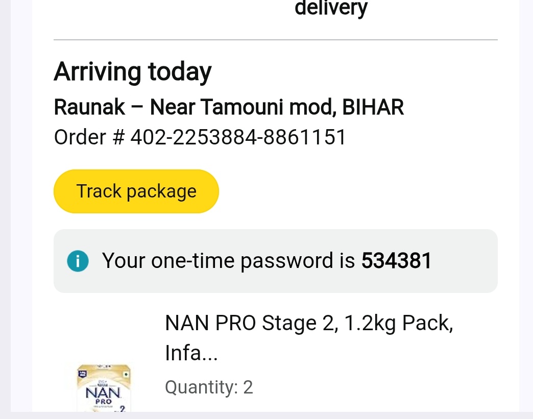 RMithileshSingh's tweet image. Pathetic service by @Amazon. Ordered formula milk for my baby, promised delivery today — still no delivery. No proper reply from customer care, no contact for delivery person. If you can’t keep your word, stop making false promises .
@jagograhakjago 
@AmazonHelp @amazonIN
