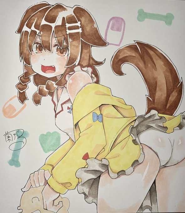 普段あまり使わない色のコピック練習したよ
おかころ描いたよ～ 