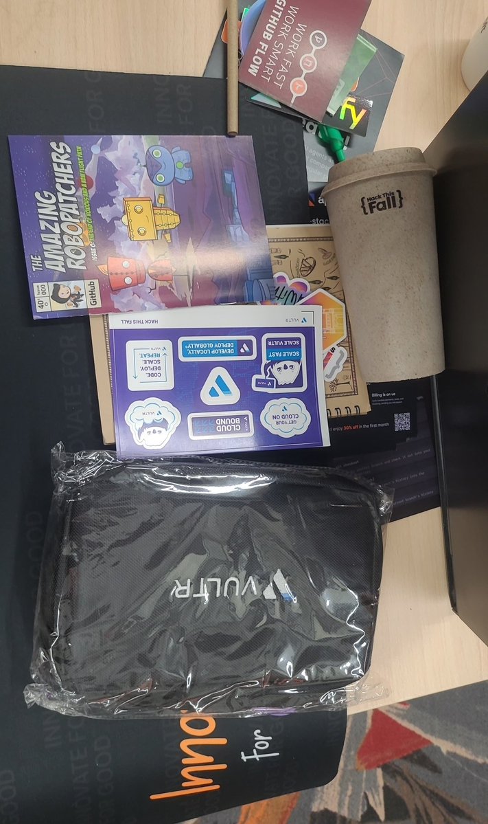 Sudo_Sai7's tweet image. My builder spirit of HackthisFall

5 cups of coffee (sorry, @Microsoft)

10+ swags

20+ bugs

Unlimited memories!

#hackthisfall @hackthisfall #BuildwithHTF #5yo