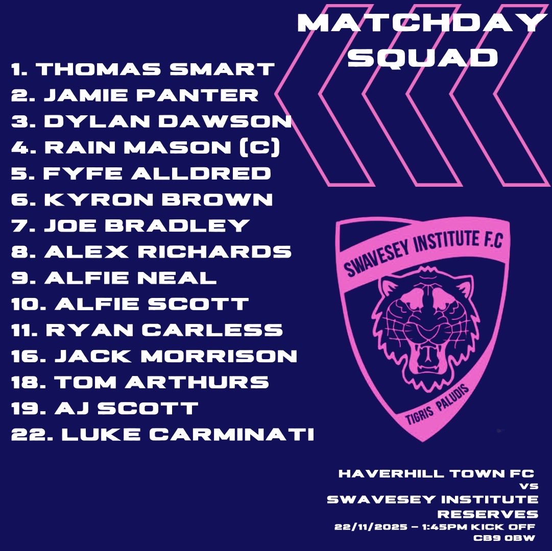 Swavesey Institute Reserves FC tweet media