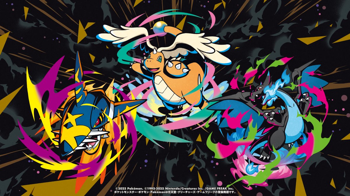 NC_Empire's tweet image. 【謹啓】
 イラストを担当しているポケモンカードゲーム チャンピオンズリーグ2026の大会用アートにて、新たに「メガカイリュー」が追加公開されました。
 #ポケカ #PokemonTCG