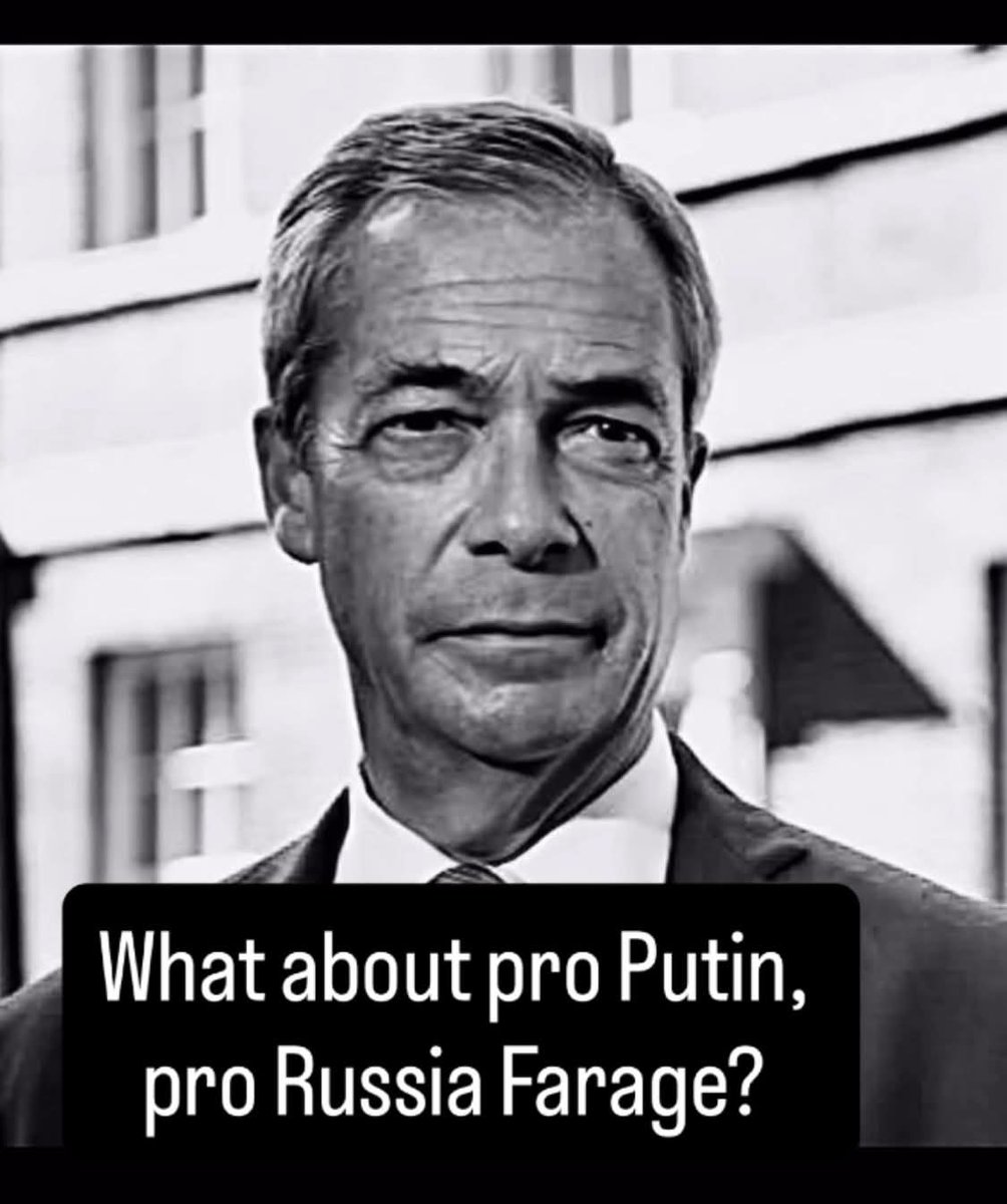 Why are Reform close to Russia?

The Government is going after Reform's suspicious links to the Russian Government

1) What are Reform's links to Russia? 
2) Have other RefUKers been bribed?
3) Why is Farage pro Russia? 
4) How much money have Reform received from Russian donors