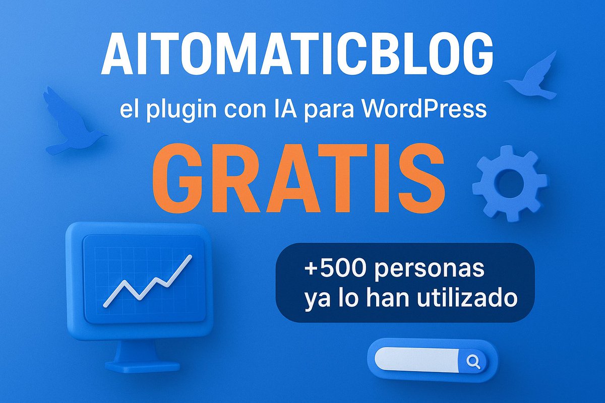 jordisource's tweet image. AITOMATICBLOG...

ES...

GRATIS !!!!!

Nuestro plugin de creación de contenido con IA para WordPress, ya está disponible sin coste para TODOS.

Ya llevamos +500 licencias, una locura 😱

¿Por qué elegir nuestro plugin? 

▶️ Configuración de todos los prompts
▶️ Categorización…