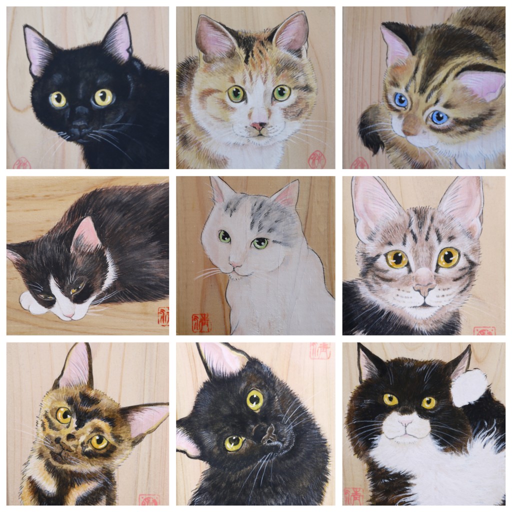 #いいにゃんにゃんの日
板絵コレクションですにゃ😸