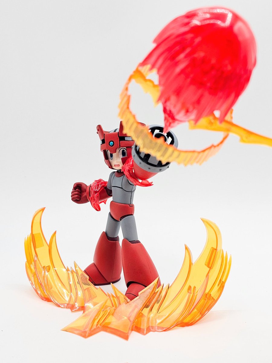 fjyer789's tweet image. ロックマン11より、ブレイジングトーチVer.完成です(二次創作)

製作時間1ヶ月ジャスト。
独特な頭で整形に時間がかかりましたが、毎晩の積み重ねが無事に形になって良かったです。

反省点もありますが、6つ目の特殊武器を歓迎してもらえると幸いです。

#ロックマン
#megaman
#コトブキヤ