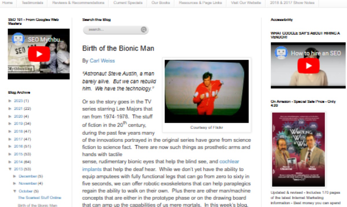 WorkingTheWeb2W's tweet image. Remember the Bionic Man on TV – Now we have real Bionics’ for all  Birth of the Bionic Man - ow.ly/6sGB50Xjq4R