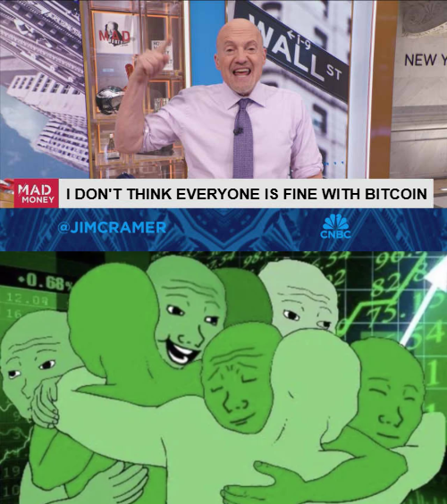 naiivememe's tweet image. Jim Cramer : I don&apos;t think everything is fine with BTC 

we&apos;re saved