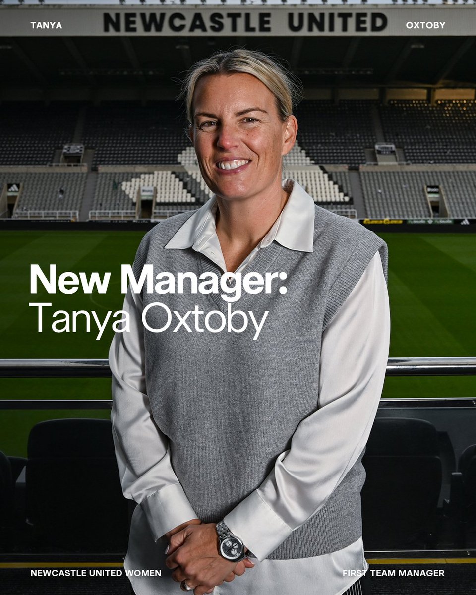 NUFCWomen's tweet image. We&apos;re delighted to announce the appointment of Tanya Oxtoby as our new First Team Manager!

Welcome to Newcastle United, Tanya! 🤝