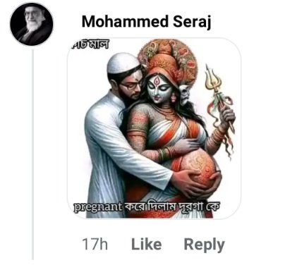 Hindus should not ignore this 🚨 

Mohammad seraj a πesident of Bokarao has posted deπogatoπy Post against Hindu deities.

He is Huπting Hindu's πeligious sentiments.

Req <a href="/JharkhandPolice/">Jharkhand Police</a> (
<a href="/bokaropolice/">BOKARO POLICE</a> to take necessary action
