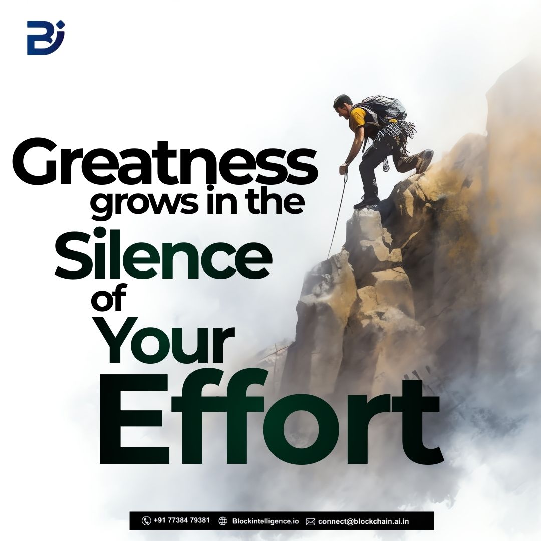 BlockchainAI_In's tweet image. Greatness grows through steady, quiet work. Your progress builds in the moments no one sees. Stay focused, stay patient, small steps create big results. Keep showing up; your work will speak for you.
#ProfessionalGrowth #WorkInSilence #DailyProgress #StayConsistent #GrowthMindset