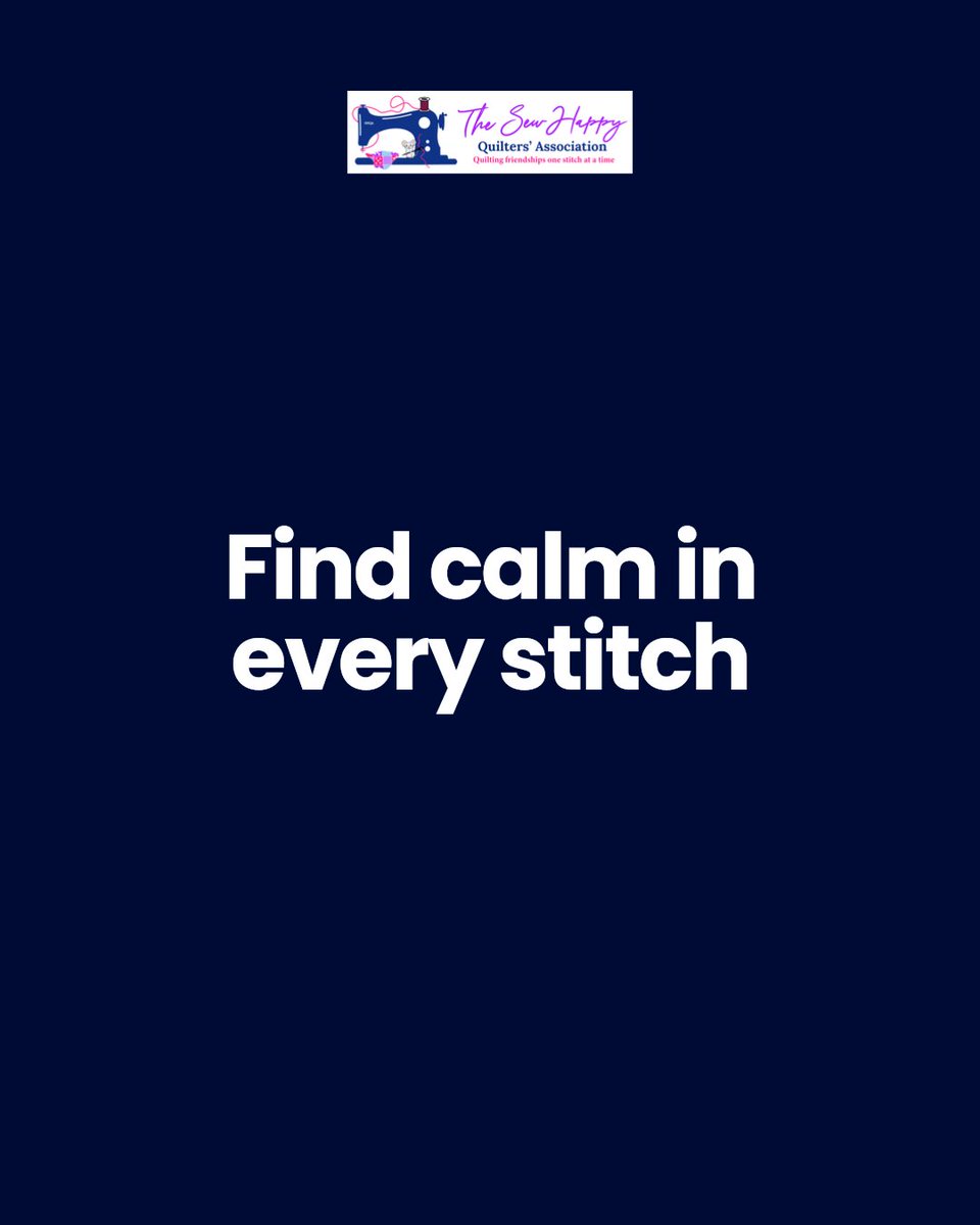 SHQAUK's tweet image. Feeling stressed? Try quilting for calm. Stitching helps quiet the mind and brings focus to the present. Join The Sew Happy Quilters&apos; Association and find out how quilting can soothe your soul. #quilting #patchwork #shqa