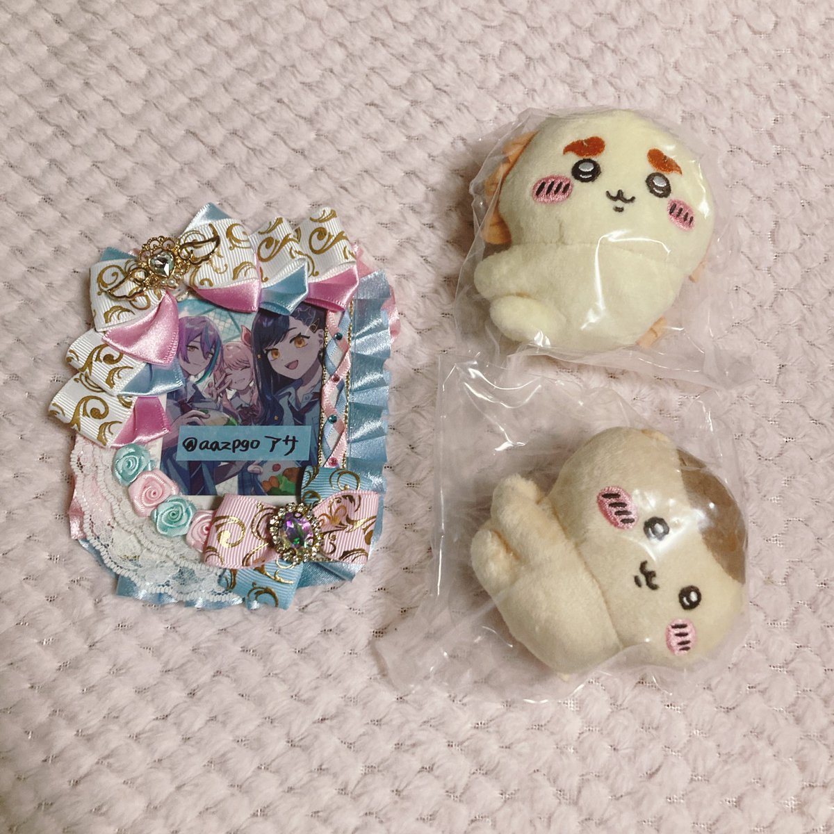 aazpgo's tweet image. 【交換】ちいかわ クリップぬいぐるみ①

譲：くりまんじゅう、シーサー(追加分)

求：ハチワレ