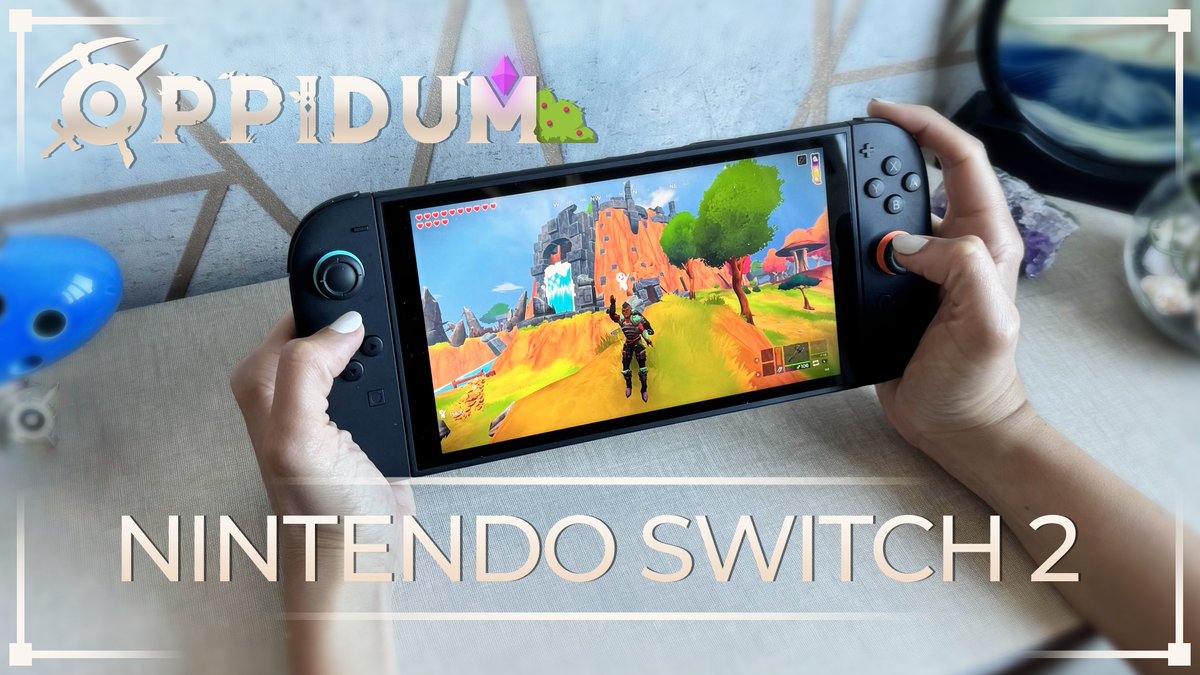 PlayOppidum's tweet image. Weekly reminder!

#Oppidum 🍃 launches on #NintendoSwitch on December 18 with an exclusive, limited-time PRE-ORDER DISCOUNT! Play solo or co-op in this story-driven survival experience!

*Compatible with #NintendoSwitch2. Future free upgrade in applicable territories.