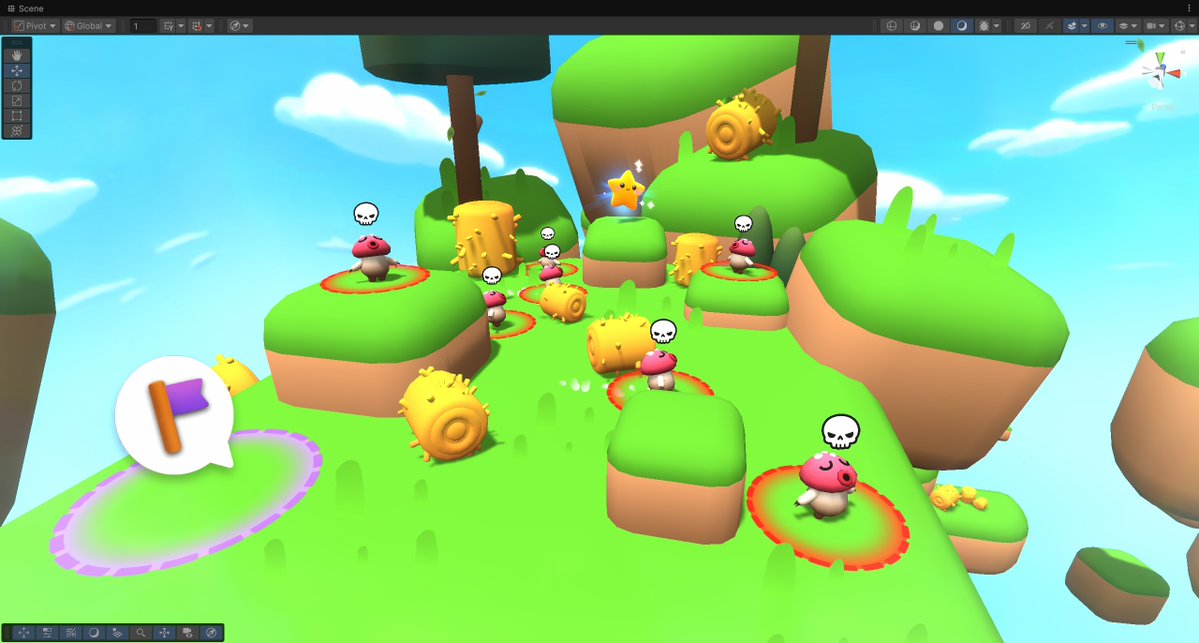 hellarioon's tweet image. Two things I realized while iterating levels:

• Don’t hide secrets.
Visible secrets become goals. Hidden ones get ignored.

• Don’t push skill difficulty.
Logic challenges feel better and keep players in flow.

#gamedev #gamedesign #leveldesign