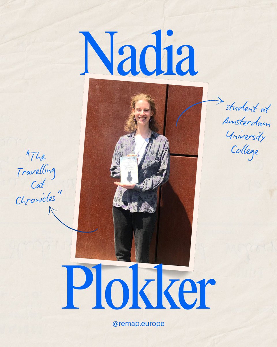 remap_europe's tweet image. Today we talk to Nadia Plokker, a third-year Humanities student at  Amsterdam University College.

She tells us about The Travelling Cat Chronicles and how academic life has reshaped her relationship with reading.

Want to know her full story? Read the interview on our website.