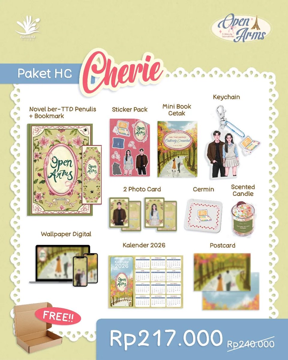 cloudyyskyygo's tweet photo. 🇲🇾 MY G.O | OPEN ARMS BY @sourcesmiles @naminabooks 

Soft Cover
Paket Broken : RM 40
Paket Heart : RM 61

Hard Cover
Paket Amour : RM 49
Paket Cherie : RM 69

☁️ Exclude EMS &amp; local postage (pay when readyship to 🇲🇾)

Order here:
https://t.co/kDcdOi3XfT

Due: TBA https://t.co/VSrwAtB4RB